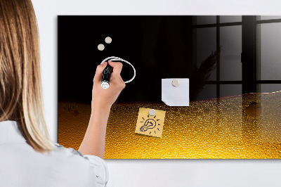Magnetic marker board Orange juice
