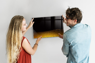 Magnetic marker board Orange juice