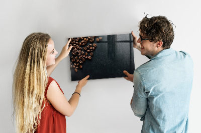 Magnetic dry erase board Coffee beans