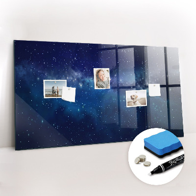 Magnetic dry erase board Dark sky stars