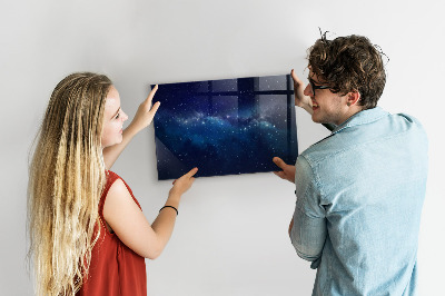 Magnetic dry erase board Dark sky stars