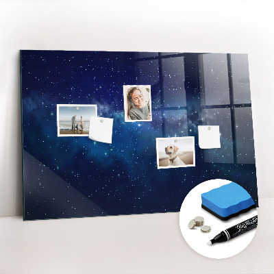 Magnetic dry erase board Dark sky stars