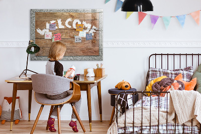 Magnetic dry erase board Welcome sign
