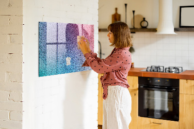 Magnetic dry erase board Gradient pattern