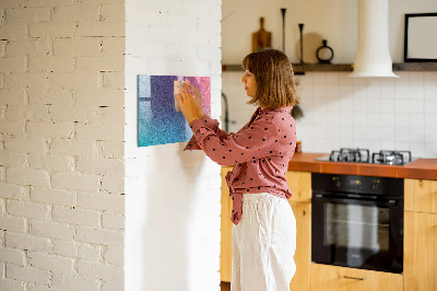 Magnetic dry erase board Gradient pattern