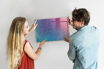 Magnetic dry erase board Gradient pattern