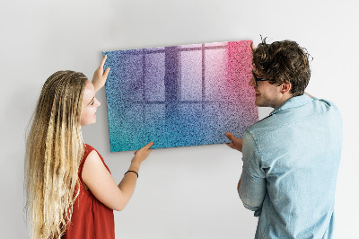 Magnetic dry erase board Gradient pattern