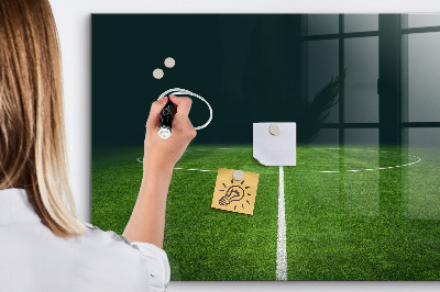 Magnetic board with magnets Football field