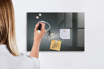 Magnetic dry erase board Wanderer in the dark