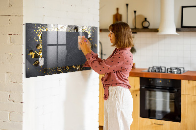 Magnetic dry erase board Golden confetti