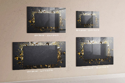 Magnetic glass board Golden confetti