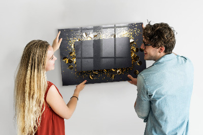 Magnetic dry erase board Golden confetti