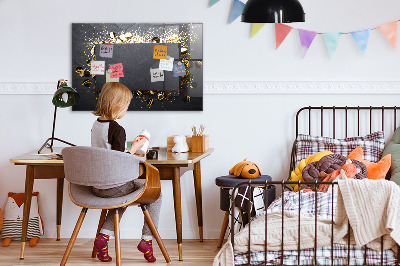 Magnetic dry erase board Golden confetti