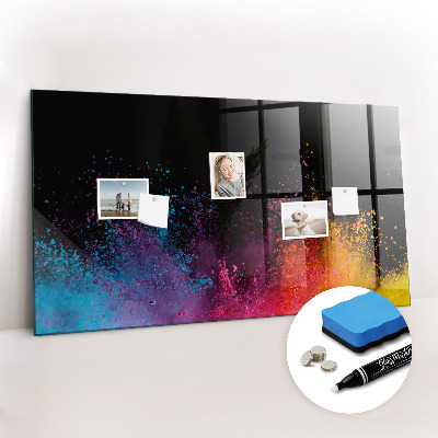 Magnetic dry erase board Color explosion