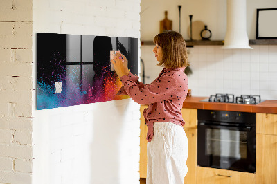 Magnetic dry erase board Color explosion