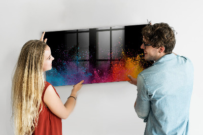 Magnetic dry erase board Color explosion