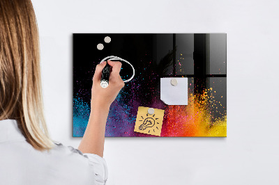 Magnetic dry erase board Color explosion