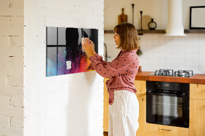 Magnetic dry erase board Color explosion