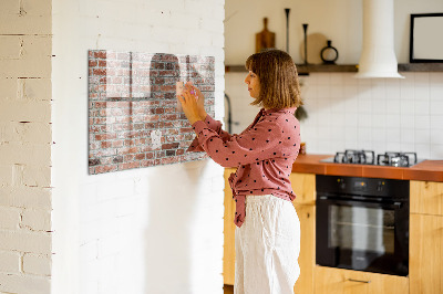 Magnetic marker board Brick wall