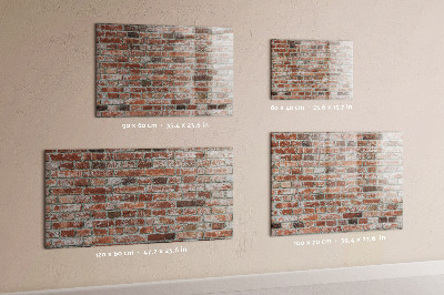 Magnetic marker board Brick wall