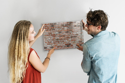 Magnetic marker board Brick wall