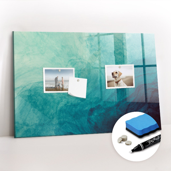 Magnetic dry erase board Abstract depth