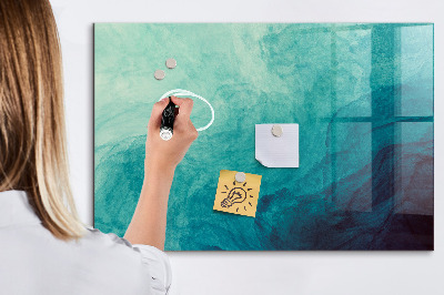 Magnetic dry erase board Abstract depth