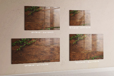 Magnetic dry erase board Rustic wood