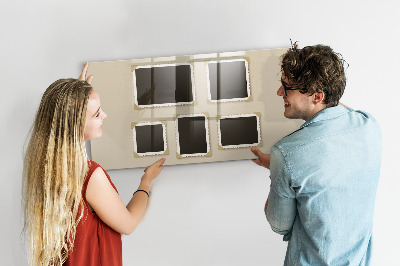 Magnetic dry erase board Retro frame