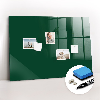 Magnetic dry erase board Bottle green