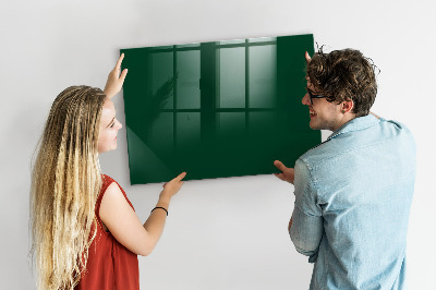 Magnetic dry erase board Bottle green