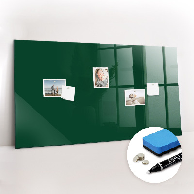 Magnetic dry erase board Bottle green