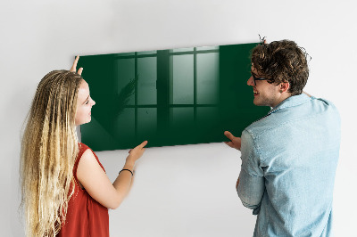 Magnetic glass board Bottle green