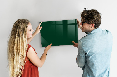 Magnetic dry erase board Bottle green