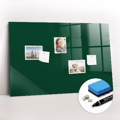Magnetic dry erase board Bottle green