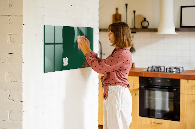 Magnetic dry erase board Bottle green