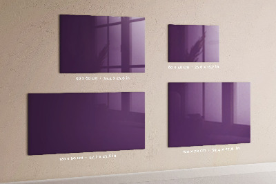 Magnetic dry erase board Purple