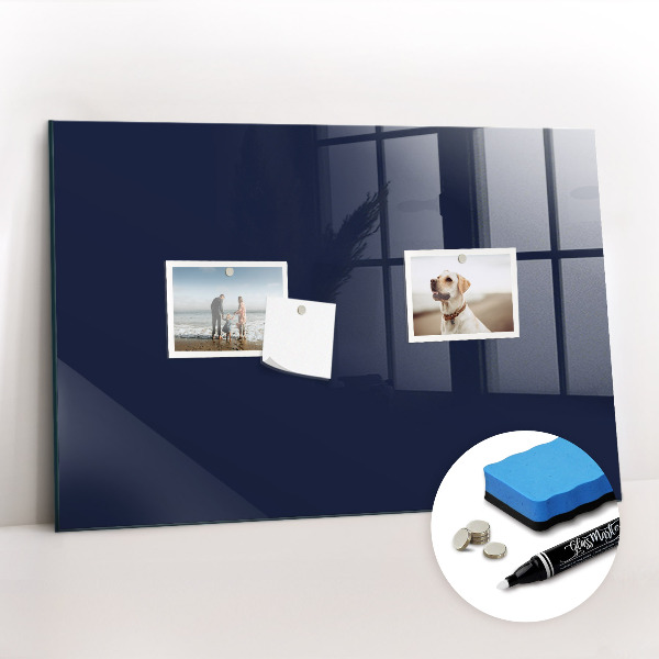 Magnetic board with magnets Dark navy blue