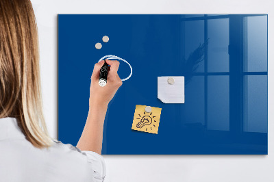 Magnetic glass board Blue