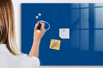 Magnetic glass board Blue