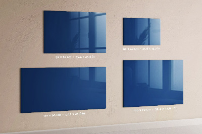 Magnetic glass board Blue