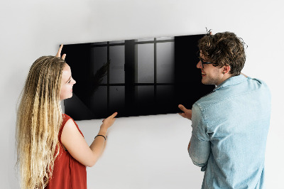 Magnetic dry erase board Black