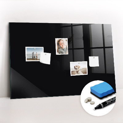 Magnetic board dry erase magnetic board Black