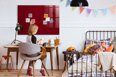 Magnetic board with magnets Burgundy