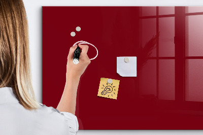 Magnetic board with magnets Burgundy