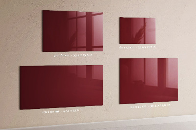 Magnetic board with magnets Burgundy