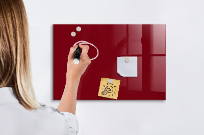 Magnetic board with magnets Burgundy