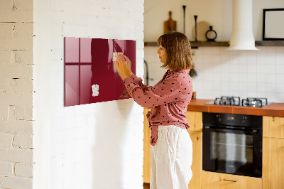 Magnetic board with magnets Burgundy