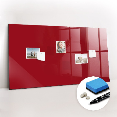 Magnetic dry erase board Red