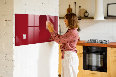 Magnetic glass board Red